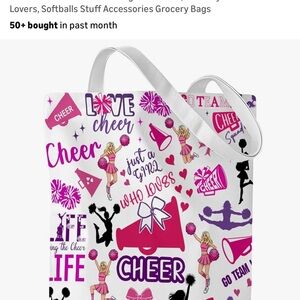 Cheerleader Themed Tote Bag